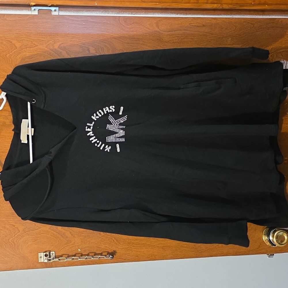 Michael Kors Black Hoodie with Logo Size 2x